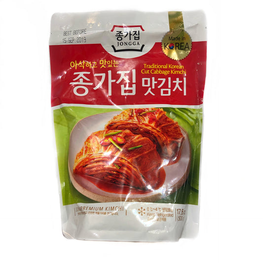 Chongga Mat Kimchi (Cut Cabbage Kimchi) 宗家 切片泡菜 Kimchi 500g x 1