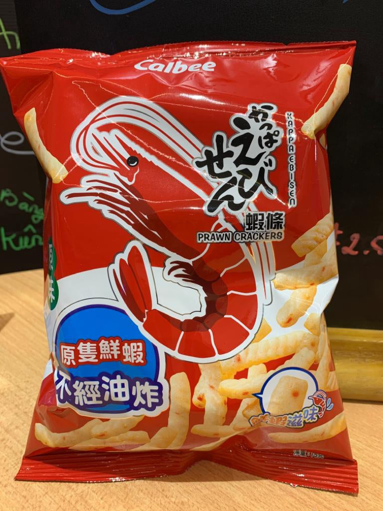 Bánh quy tôm Calbee Snack 卡樂B蝦條Snack Tom 1x75g