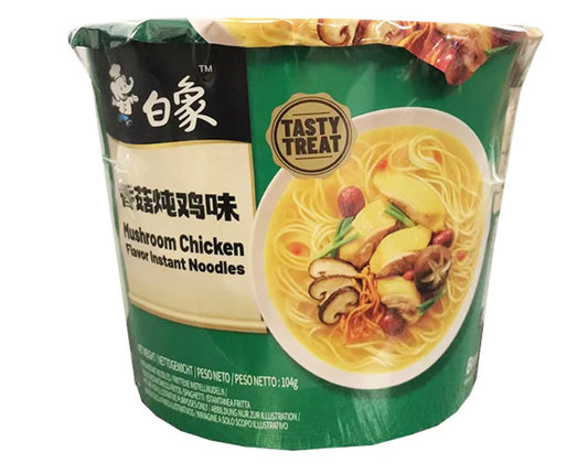 BX Instant Noodle- Mushroom Chicken (Bowl)白象味鮮美-香菇燉雞味麵(桶) 104g x 1