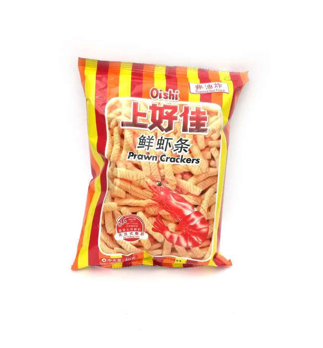 40136 Oishi Prawn Cracker Snack Phong Tom 40g x1 G3