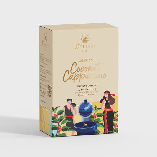 Lamant Cafe 椰子卡布奇諾 卡布奇諾香杜阿 300g x1