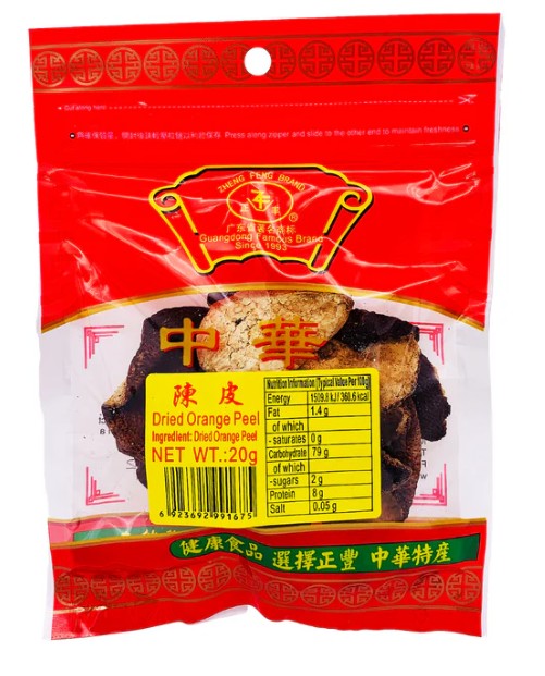 ZF Dried Tangerine Peel 正豐陳皮 Vo Cam Kho 20g x 1