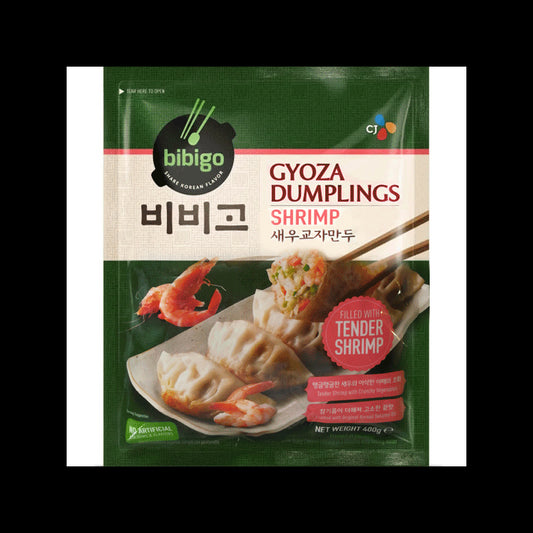 Bibigo Shrimp and Veg Gyoza Dumpling 鮮蝦蔬菜煎餃 Ha cao nhan tom va rau cu dong lanh 400g x1