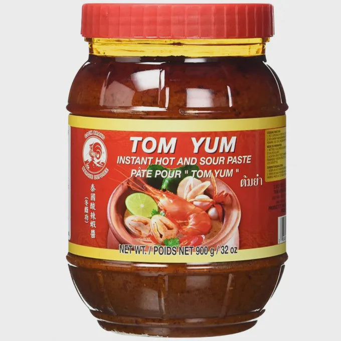 21037 Cock Tom Yum Instant Hot & Sour Paste 雄雞 冬蔭香湯料 Sot Tom Yum chua cay 900g x12