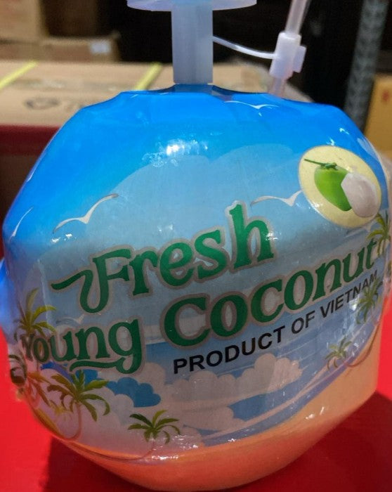 Fresh Young Coconut(Vietnam) with Straw 新鮮椰青 Dua Xiem Tuoi 1 pc x 1