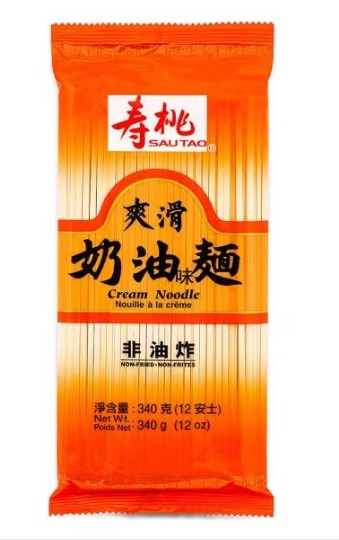 STP Cream Noodle 壽桃牌 爽滑奶油味麵 340g x 1