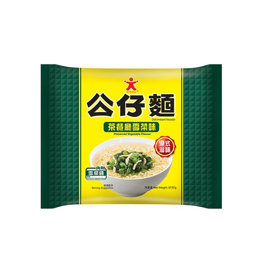 Doll Instant Noodle - Preserved Veg Flavour 公仔即食麵 雪菜味 97g x1