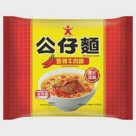 00252-2 Vị Bò Cay Doll 公仔 勁辣牛肉味即食麵 103g x1