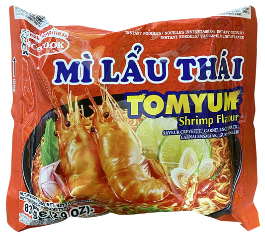 Acecook Thai Shrimp Hot Pot Noodles, Mi Lau Thai Tom 1x81g