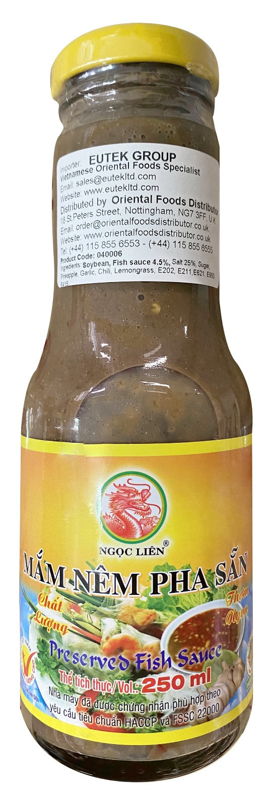 Ngoc Lien Pre Mixed Fish Sauce Mam Nem Pha San 250ml x 1