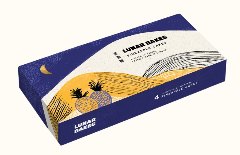 Lunar Bakes Pineapple Cakes 鳳梨酥 精緻禮盒裝 (50g x 4) x1