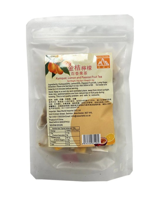 DHS Kumquat, Lemon and Passion Fruit Tea Tea鼎湖山 ~ 金桔檸檬百香果茶 50g x 1