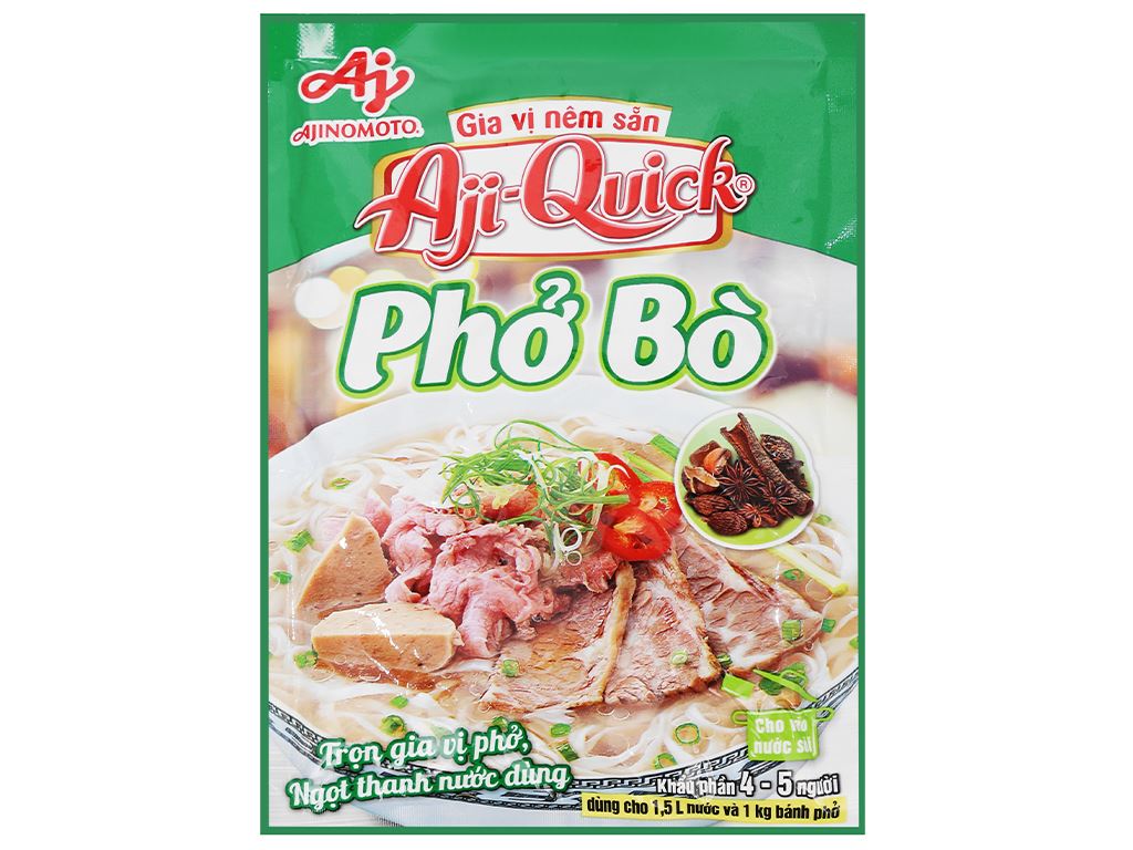 Ajiquick Beef Noodle Seasoning Gia Vi Pho Bo 57gr x 1