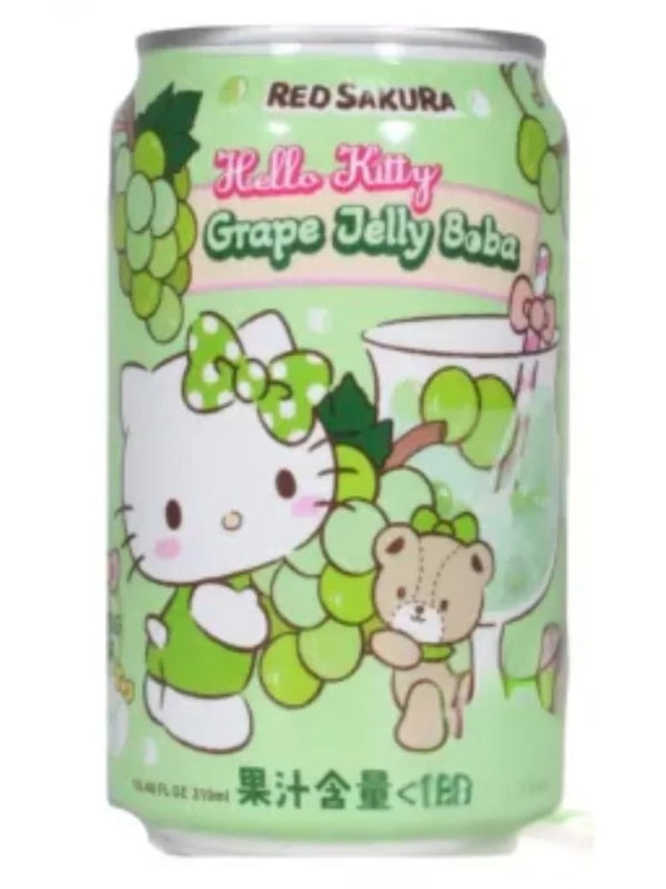 Red Sakura - Hello Kitty Grape Jelly Boba Drink 310ml 紅櫻花 - Hello Kitt ...