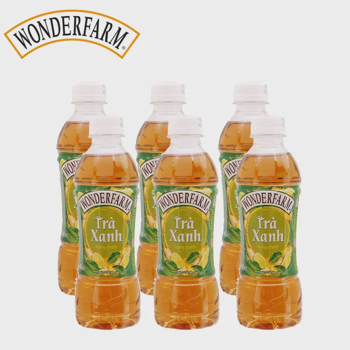 155166 Wonderfarm Green Tea 绿茶 Tra Xanh 345ml x24