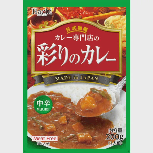 Hachi Irodori No Curry Med Hot 日本Hachi彩咖喱-中辣 Sot Ca ri cay vua 200g x1