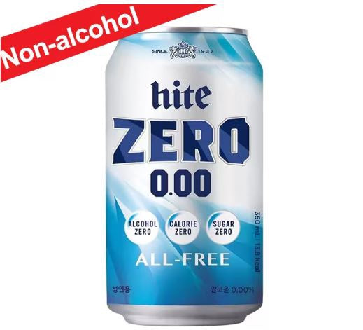 Hite Zero (Non Alcoholic Malt Beverage)零度韓國啤酒(無酒精) 350ml x1