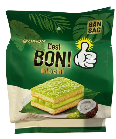 Orion C'est Bon Coconut Pounded Rice Mochi Cake Banh Vi Mochi Com Dua 137,5g x 1