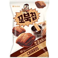 Orion Turtle Chips Kkobookchip Choco Churrus 韓國薯條小食 Snack Vi Chocolate Churrus 160g x 1