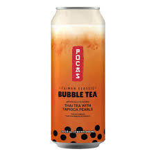 Pocas Bubble Tea Thai Tea 泰珍珠奶茶 Tra Sua Tran Chau Duong Den 490ML x 1