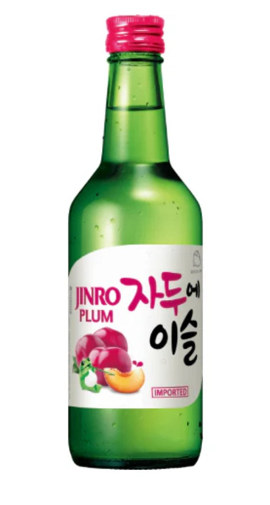 Jinro Chamisul Soju - Plum Flavour 韓國燒酒 梅子味 Ruou Soju Vi Man ABV 13% 350ml x1