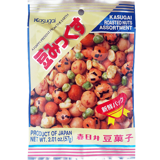 11960 Kasugai Roasted Nut Assortment (Mame Mix) 堅果乾果 Snack hat cam 57g x1