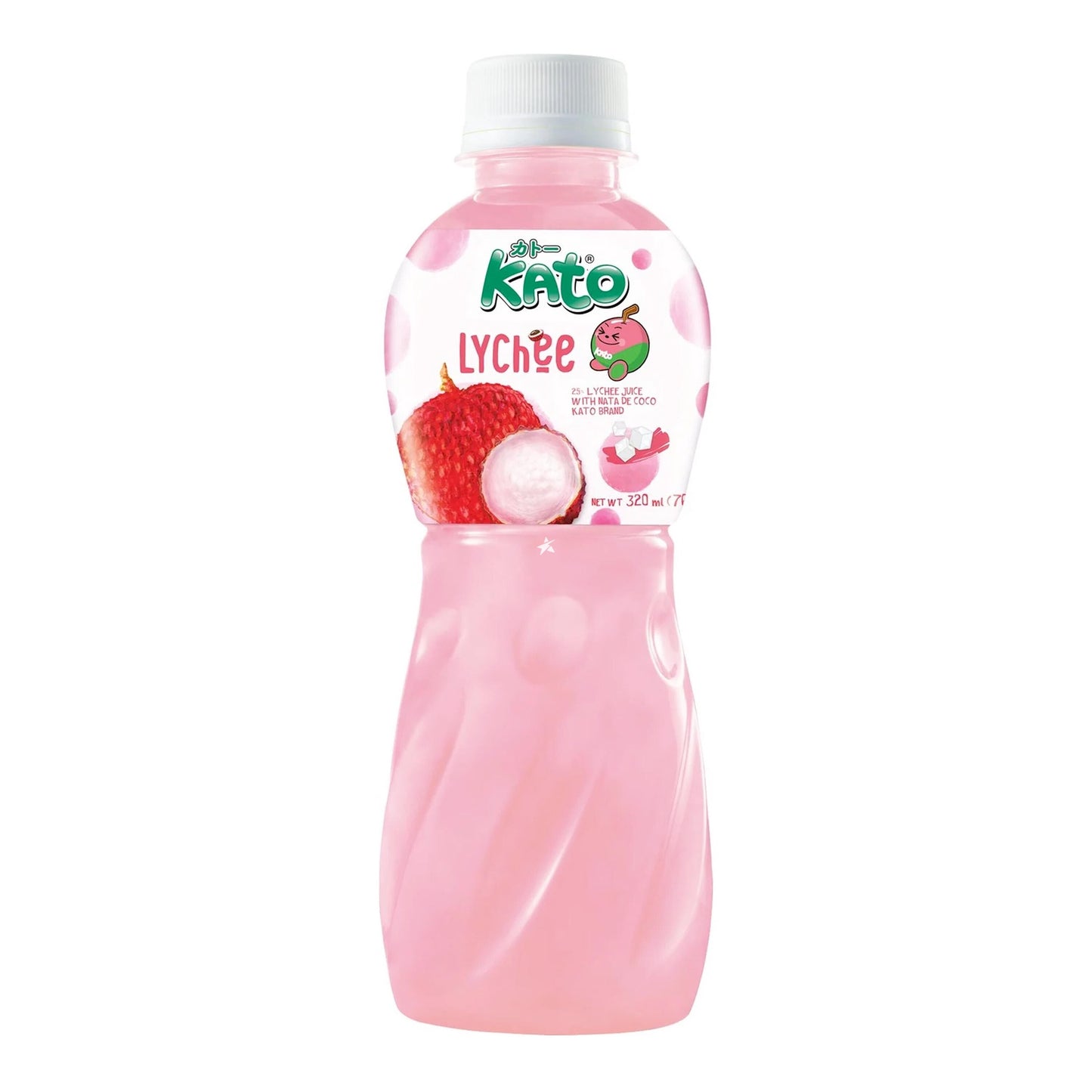 Kato Nata De Coco Lychee Juice 荔枝汁 Nuoc vai 320ml x1