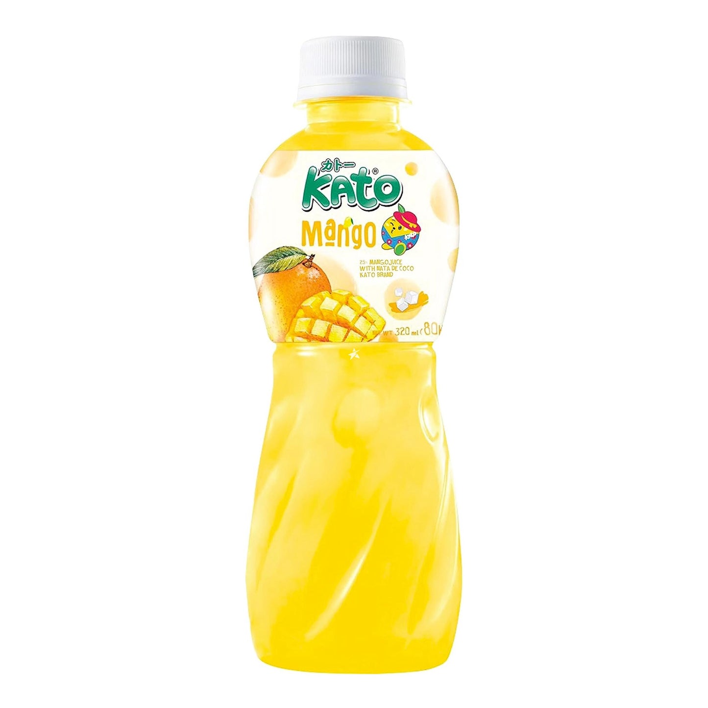 08316 Nước ép xoài Kato Nata De Coco 芒果汁 Nước xoai 320ml x1