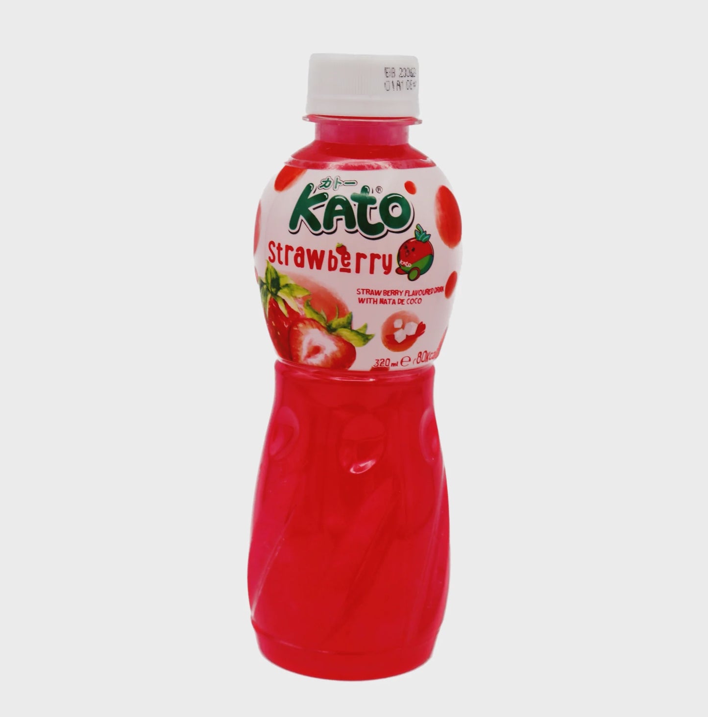 95202 Kato Nata De Coco Strawberry 草莓汁 Nuoc dau 320ml x1