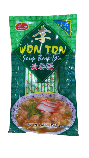 SÚP WONTON BASE 李牌雲吞湯粉袋裝 45g x1