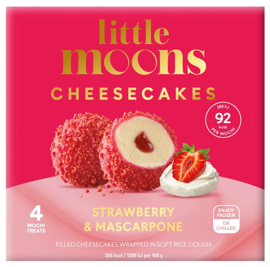 LM Cheesecake Mochi -Strawberry & Mascarpone小月亮起司蛋糕糯米糍-草莓馬斯卡彭 120g x 1