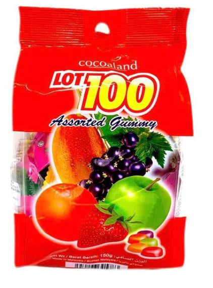 Lot 100 Assorted Flavoured Gummy樂一百雜果 味軟糖  150g x1