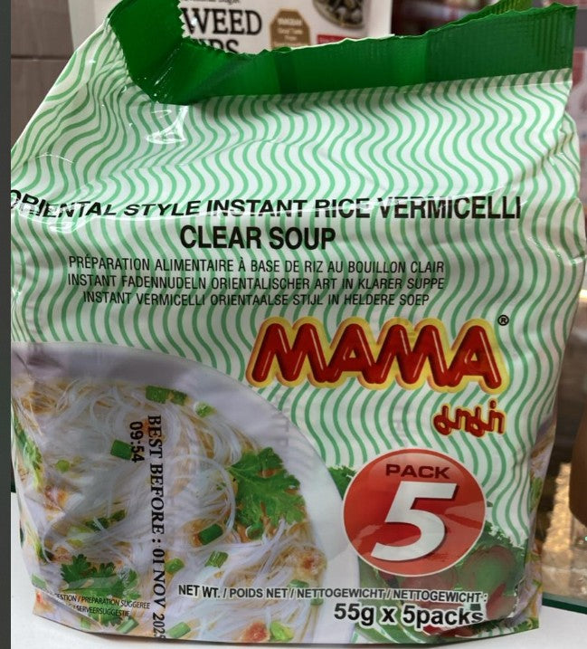 MAMA Clear Soup - Rice VERMICELLI 媽媽清湯即食米粉 55g x 30 – Asia Superstore