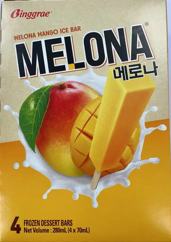 Melona Frozen Plant Based Ice Stick 韓國Melona 冰棒 (70ml x 4) x 1