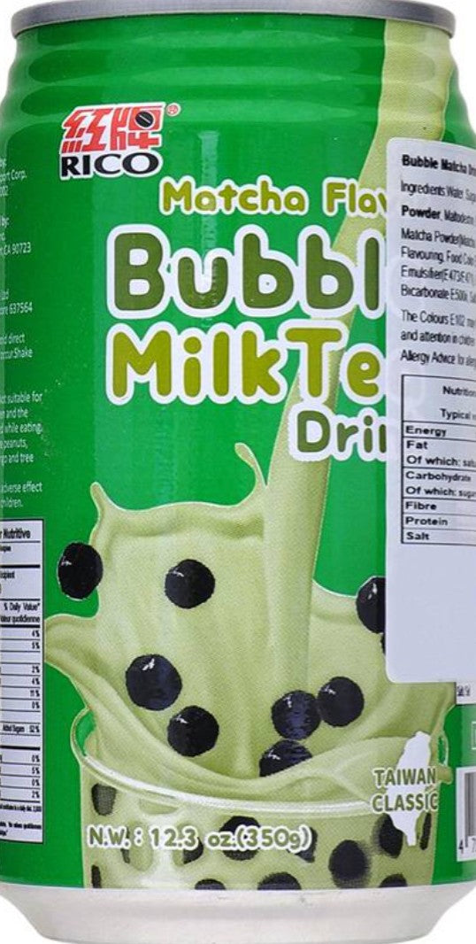 RICO Bubble Matcha Drink紅牌抹茶珍珠奶茶350g x 1