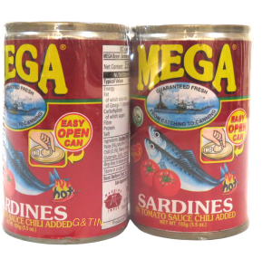 Mega Sardines in Tomato Sce & Chilli (TWIN) Ca Moi Sot Ca Chua va Ot 2x155g x 1