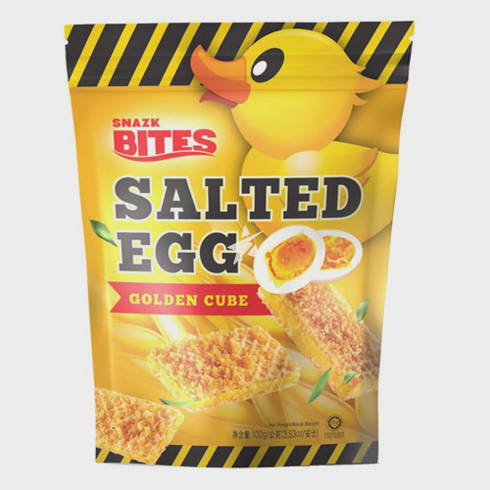 20752 My Bizcuit Snack Bites Golden Cube - Salted Eggs 喜樂麥醬心鹹蛋黃威化酥  Banh Quy Trung Muoi100g