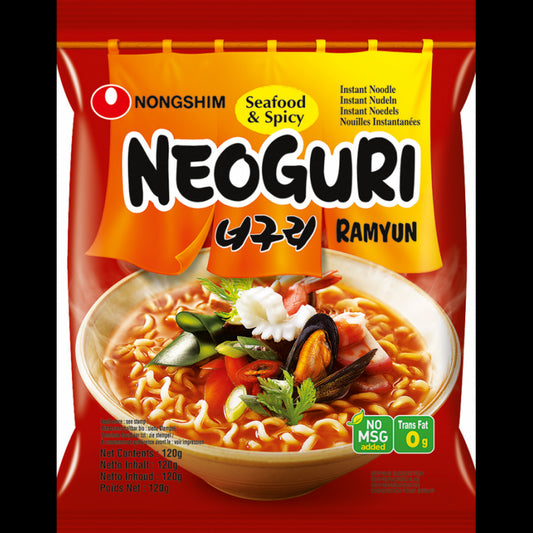 Neoguri Ramyun Seafood Spicy 韓國辣味海鮮湯拉麵120g x1