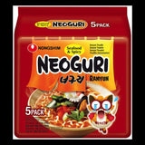 Neoguri Ramyun hải sản cay (5-in) 韓國辣味海鮮湯拉麵((5-in) 120g x 5