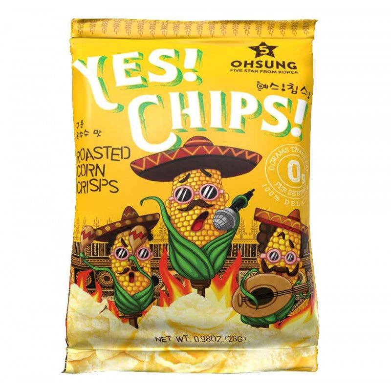 Oh Sung Yeschips Roasted Corn Crisps烤玉米脆片 145g x1