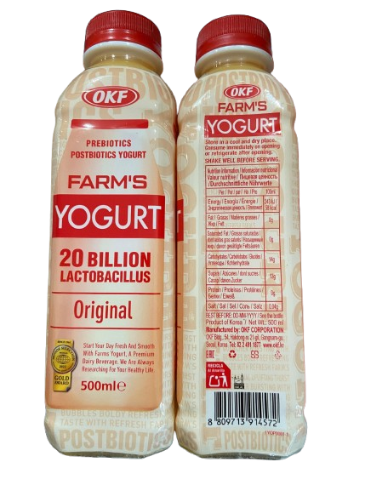 OKF Farm's Yogurt Drink Original 酸乳飲料 原味 500ml X1