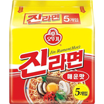 23699 Ottogi Jin Ramen Spicy Multipack 不倒翁真拉麵 (辣味) Mi Cay Jin Ramen 120g*5 x1