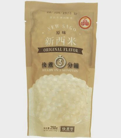 WFY New Sago - Original 五福圆新西米-原味 Mũ Trấn Châu Trang 250g x1