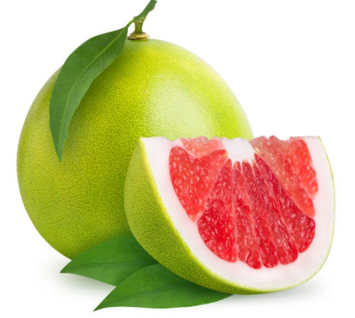 Fresh Vietnam Red Pomelo with Green 新鮮越南柚子 Buoi Da xanh  1pcs x 1