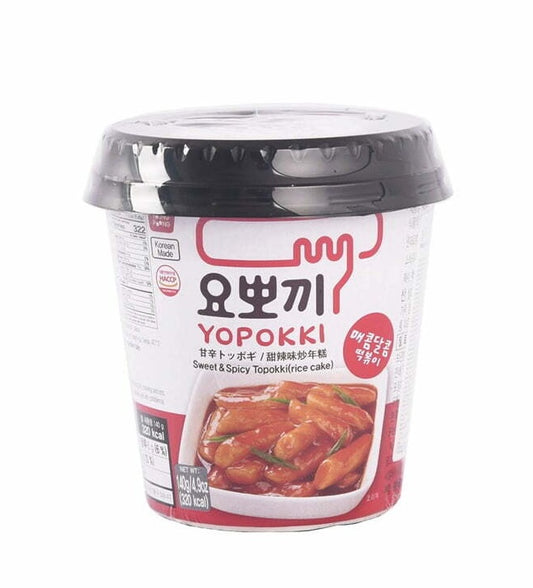 Young Poong Yopokki Sweet &amp; Spicy- Topokki Cup 甜辣味炒年糕 微波杯 Bánh gao cay ngot 140g x1