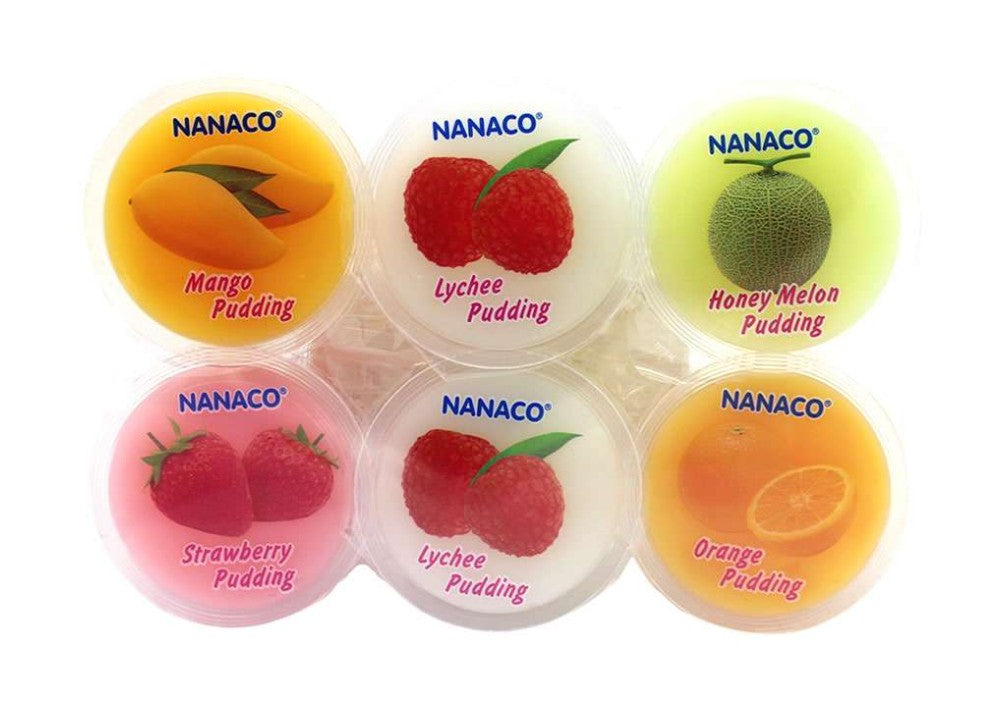 Nanaco Jelly Assorted Fruit Flavor 水果啫喱 Thach Trai Cay (80g x 6) x 1