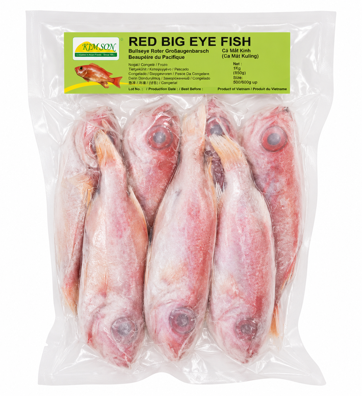 Kim Son Red Big Eye Fish 大眼雞 Ca Trac Duoi Ngan 1kg x 1