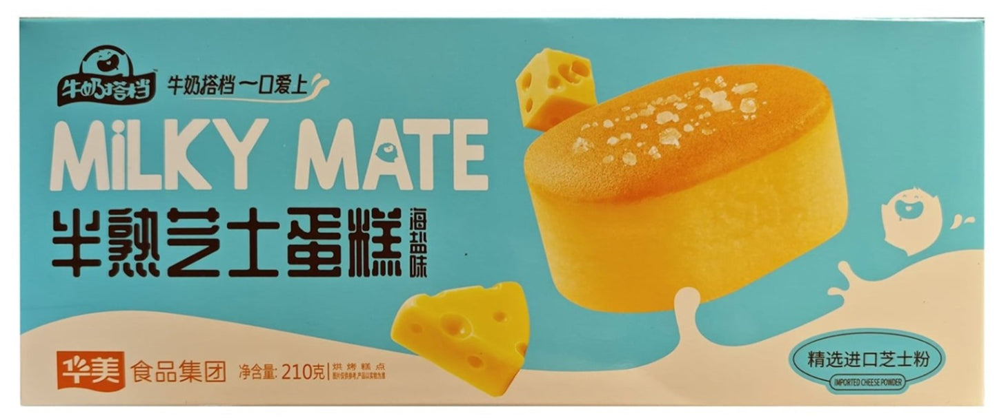 Huamei Half-Baked Cheesecake Sea Salt Flavor華美半熟芝士蛋糕 – 海鹽味 210g x1