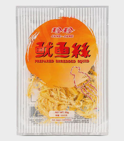 Jane Jane Snack Mực Xé 珍珍魷魚絲 Snack Muc Xe Soi 50g x1