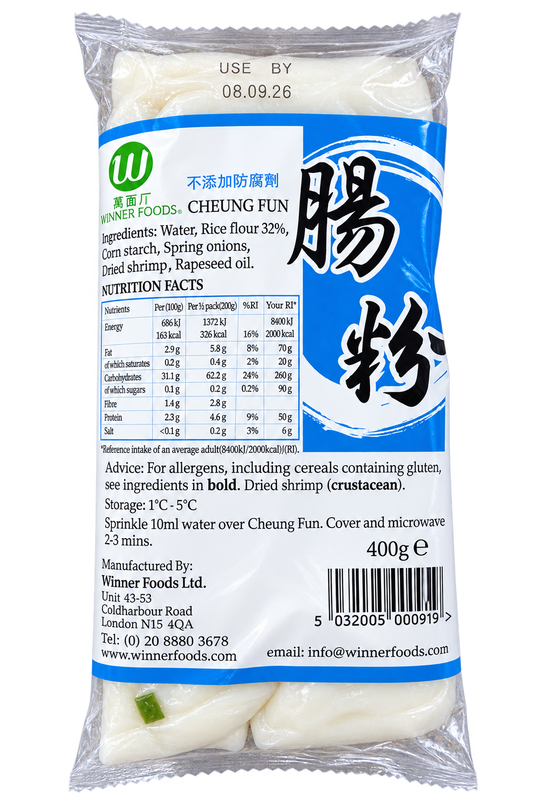 00919 Winner Foods Cheong Fun (Rice Noodle) 蝦米腸粉 400g x1
